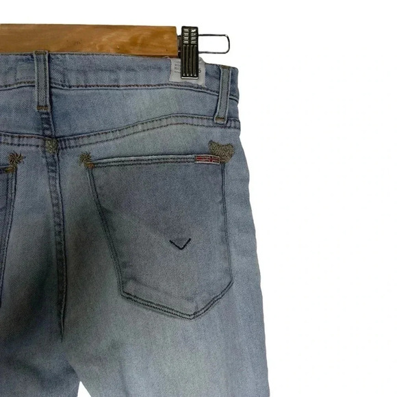 HUDSON ‘Nico Custom Midrise Patchwork Super  Skinny’ Denim Jeans Size 26 - Picture 6 of 10